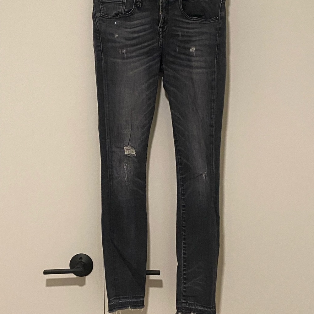 R13 black skinny jeans size 26